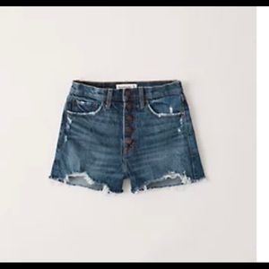 Cutoff denim shorts